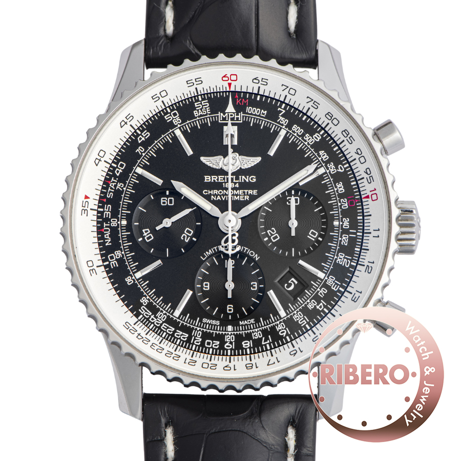ブライトリング ナビタイマー01 ブラックブラック AB01211Y/BE65