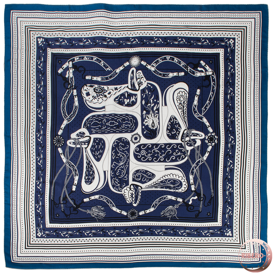 エルメス カレジェアン Festival des Amazones Bandana アマゾンの祭典 244217S 04 スカーフ ショール ストール カレ140 カシシル 