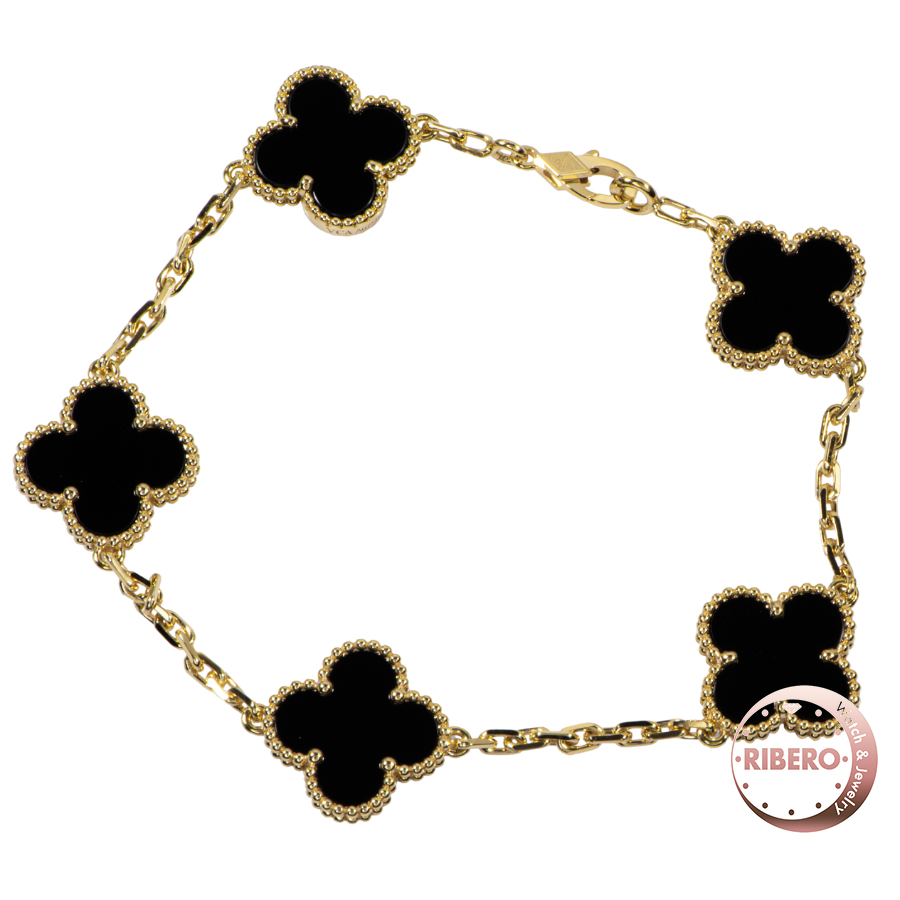 ヴァンクリーフ＆アーペル ヴィンテージ アルハンブラ ブレスレット 5モチーフ VCARA41300 ブレスレット