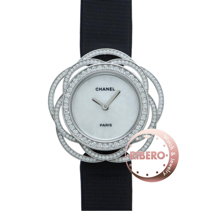 シャネル カメリア コレクション ジュエリーウォッチ J10943 K18WG