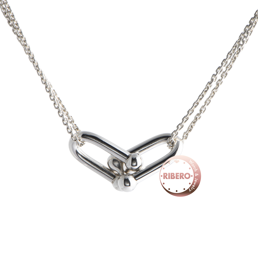 ティファニー ハードウェア ラージ ダブル リンク ペンダント