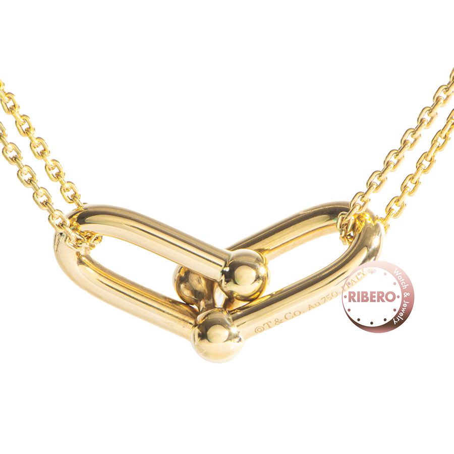 ティファニー ハードウェア ダブル リンク ペンダン ネックレス