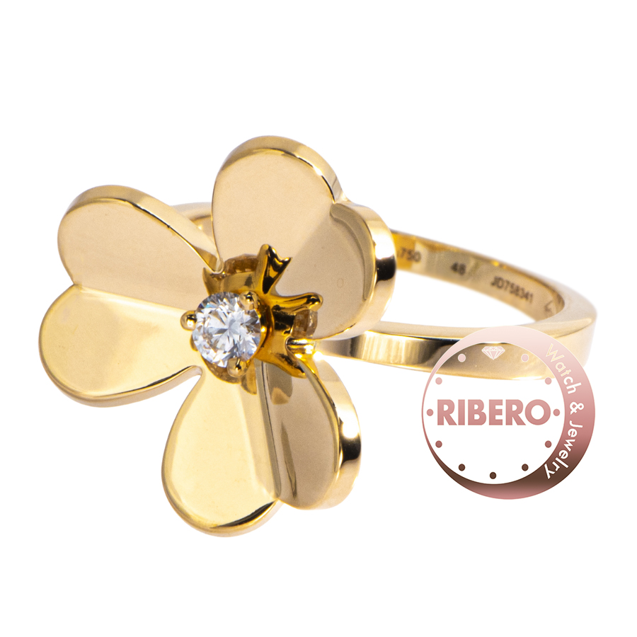 ヴァンクリーフ＆アーペル フリヴォル リング 1フラワー スモールモデル VCARP2DS48 リング・指輪