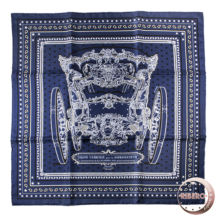 エルメス カレ55 Grand Carrosse pour vn Ambassadeur 大使の偉大な運送 スカーフ