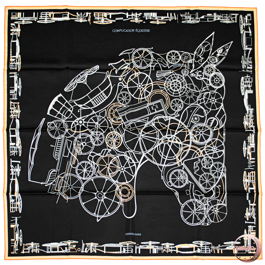 エルメス カレ90 Complication Equestre コンプリケーション エケストル 004148S 08 スカーフ 2024AW
