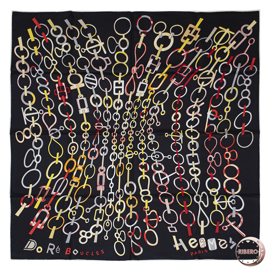 エルメス カレ90 Do Re Boucles ド・レ・ブックル 003951S 05 スカーフ 2023SS