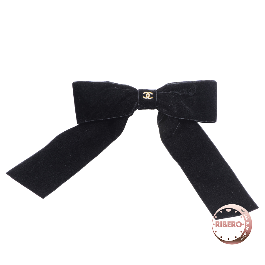 シャネル リボン バレッタ