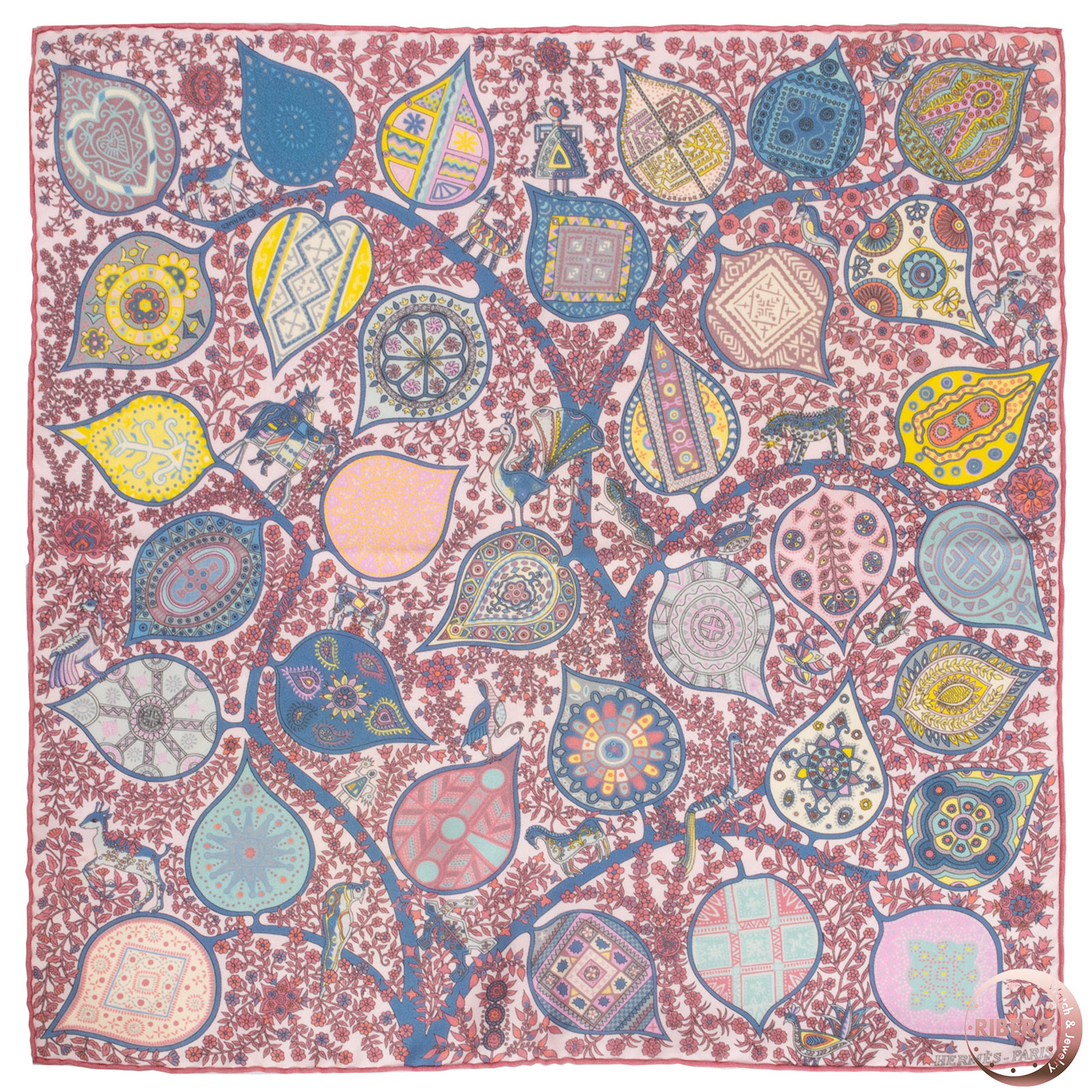 エルメス ガヴロッシュ L'Arbre de Vie 生命の木 892649S スカーフ カレ45