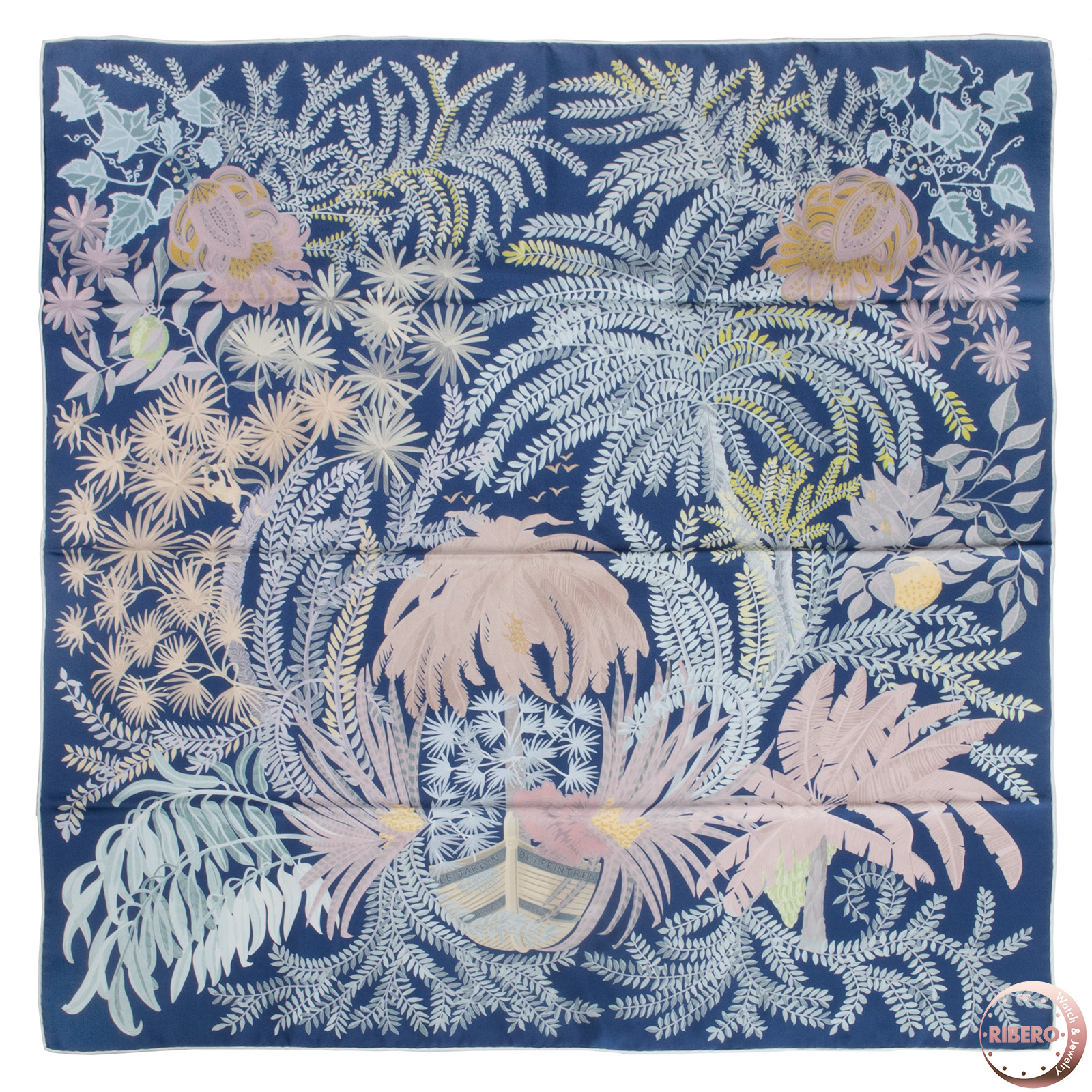 エルメス Carre 90 Double Face Le Jardin des Peintres カレ ダブルフェイス 90 画家たちの庭 903908S 05 スカーフ 2023SS