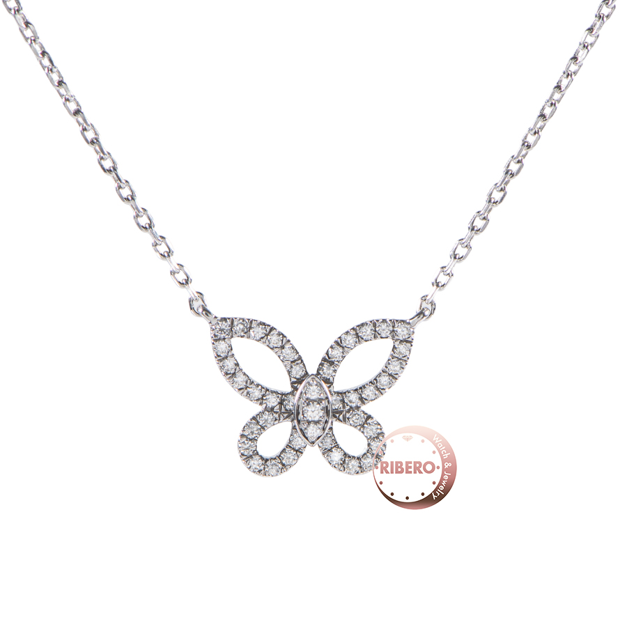 グラフ ミニ バタフライ シルエット ダイヤモンドペンダント RGP808 ネックレス