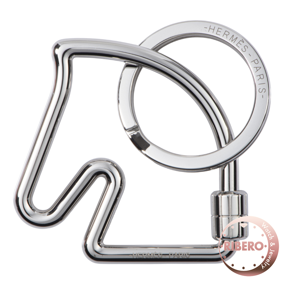 エルメス Porte-cles cheval シュバル H077216FJ00 キーリング ホース 馬 キーホルダー
