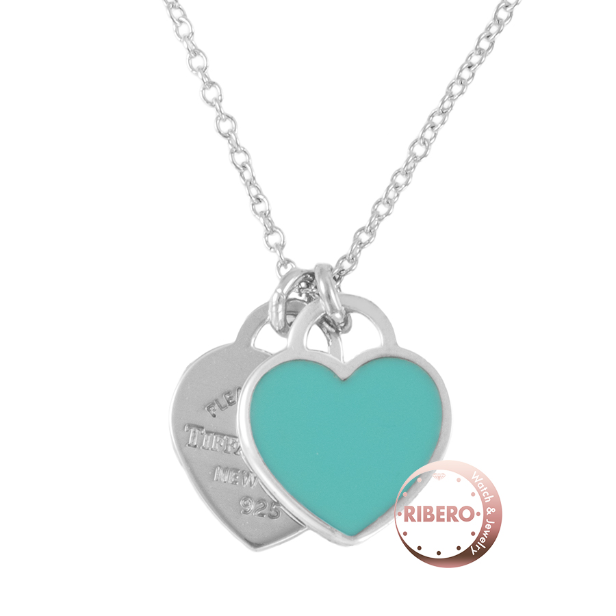 ティファニー リターン トゥ ティファニー ブルー ダブル ハートタグ ペンダント ミニ ネックレス