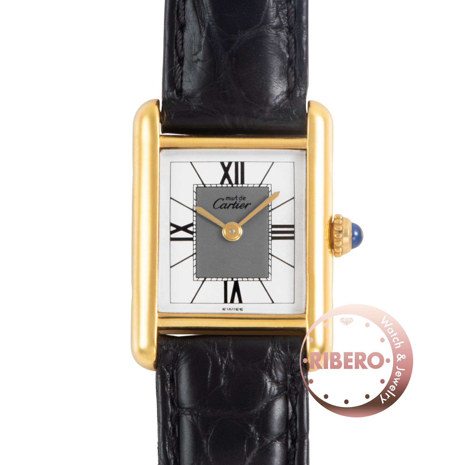 カルティエ マストタンクSM オパラン W1005554 ホワイト/グレー