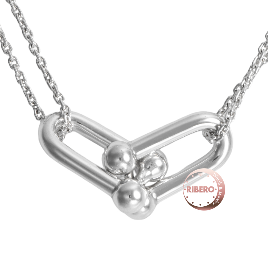 ティファニー ハードウェア ダブル リンク ペンダント ネックレス