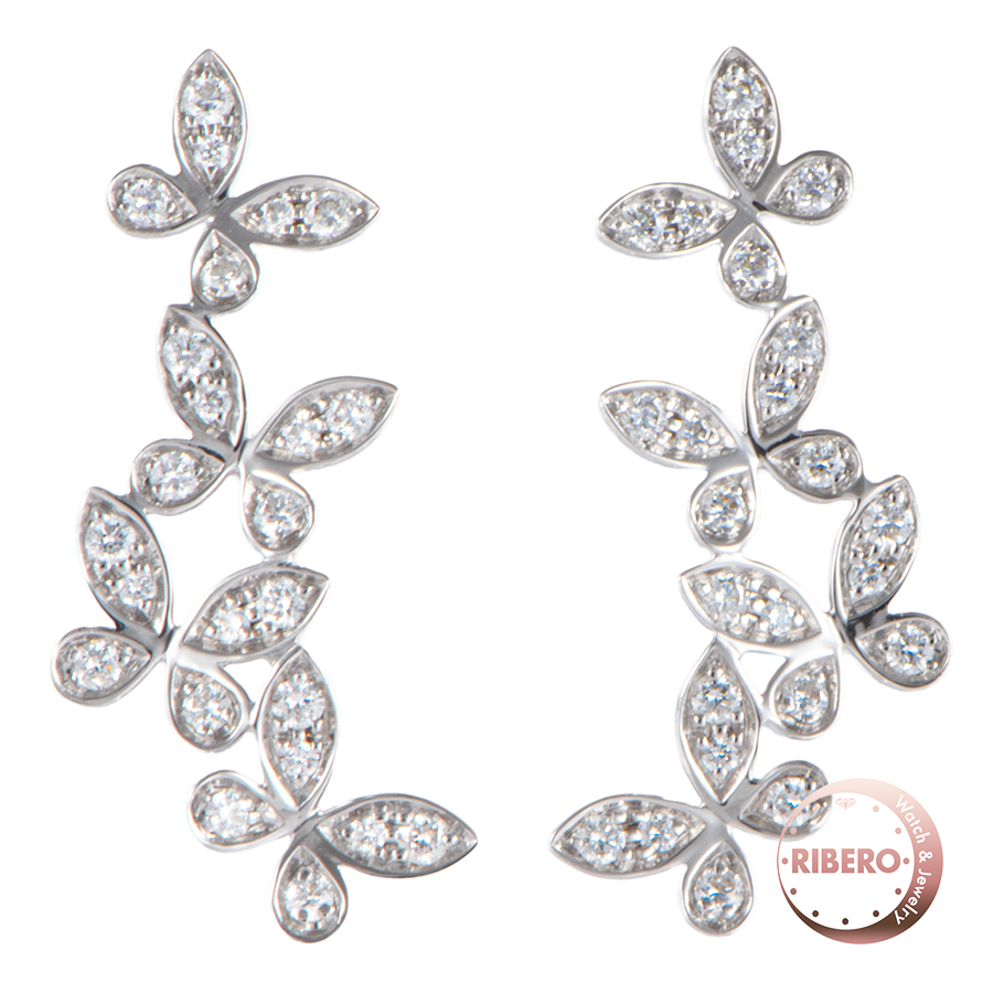 グラフ パヴェ バタフライ イヤー クライマー RGE1818 ピアス