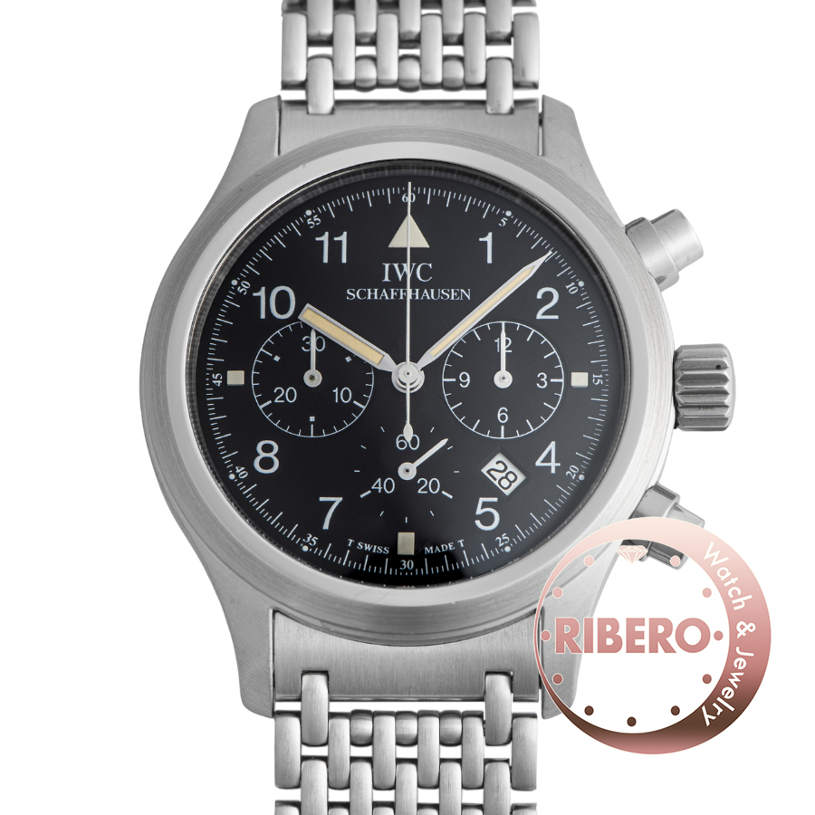 IWC フリーガークロノグラフ メカクォーツ IW374102 トリチウム