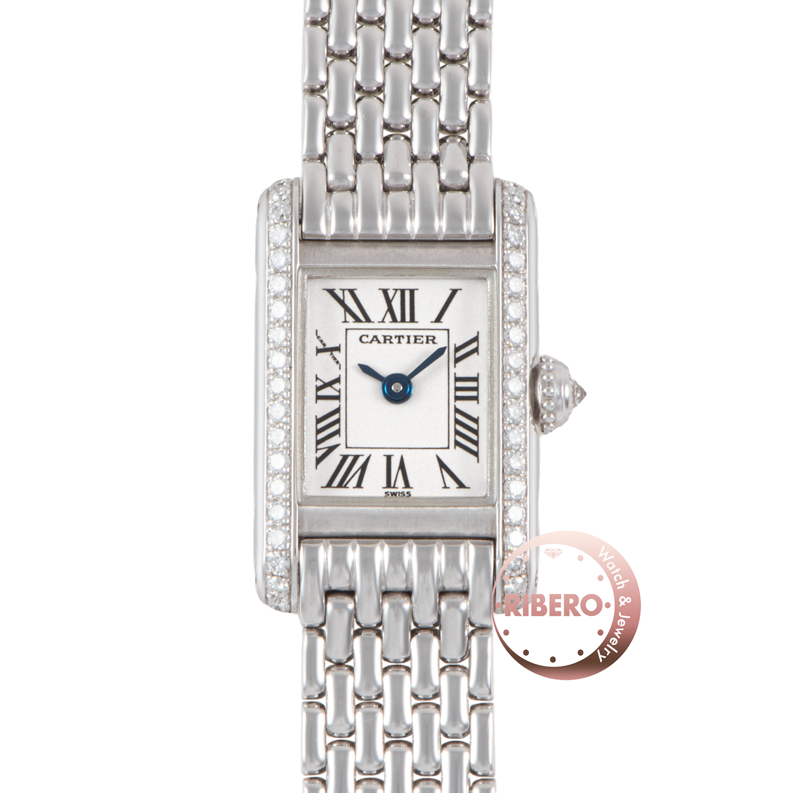 カルティエ タンクミニ WB2009U3 ベゼルダイヤ