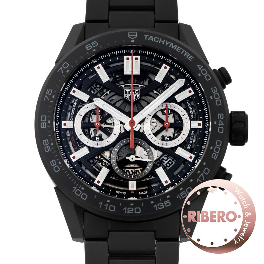 タグホイヤー カレラ キャリバーホイヤー02 クロノグラフ45mm CBG2A90.BH0653