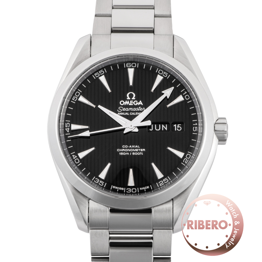 オメガ シーマスター アクアテラ 150M コーアクシャル アニュアルカレンダー 231.10.43.22.01.002 年次カレンダー