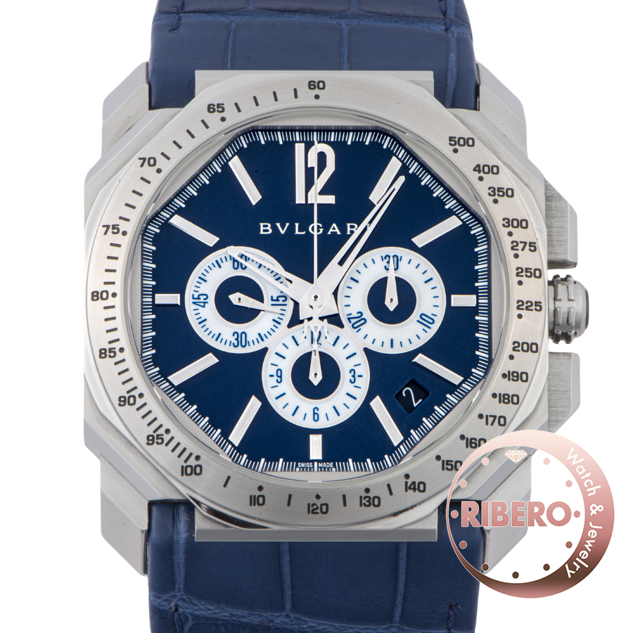ブルガリ オクト ヴェロチッシモ クロノグラフ マセラティ限定 102229 1914本限定