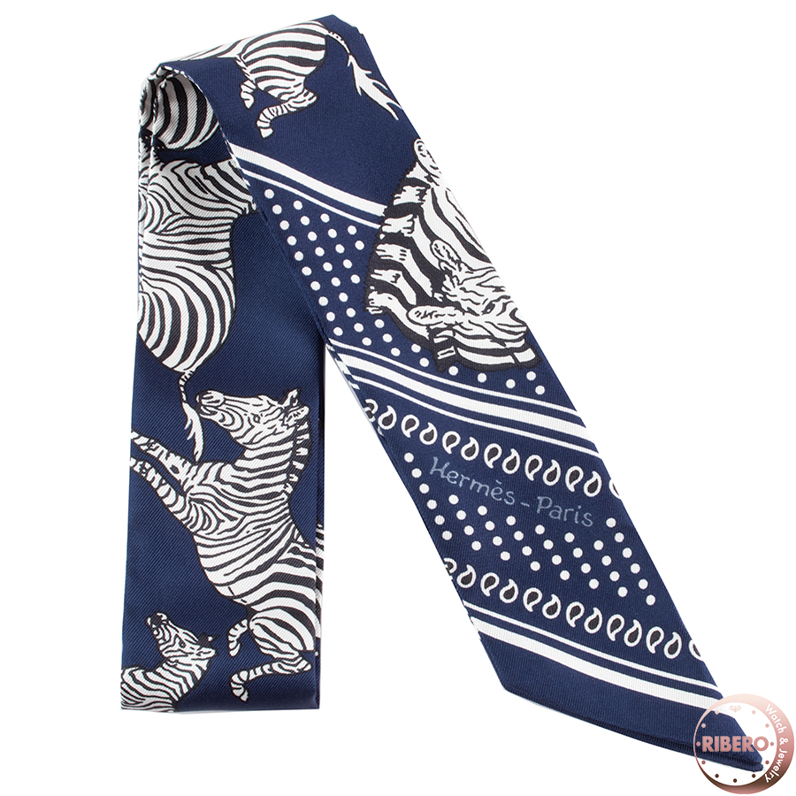 エルメス Les Zebres Bandana ゼブラ バンダナ 063265S 03 ツイリー スカーフ