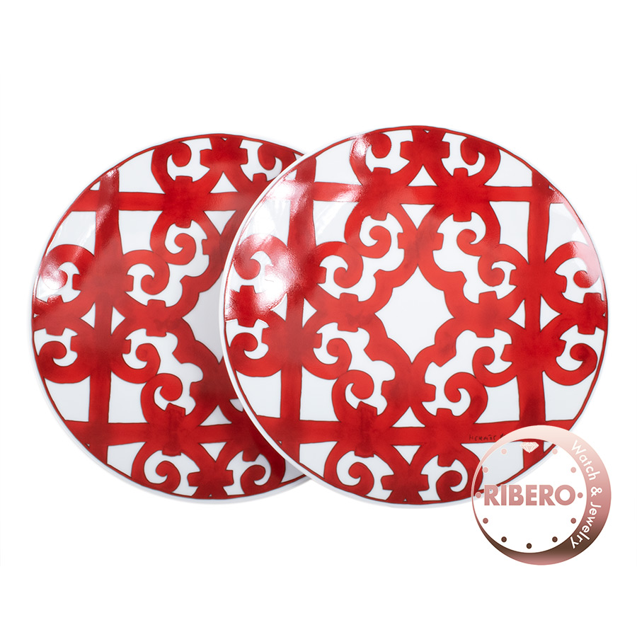 エルメス ラウンドプレート GUADALQUIVIR/ガダルキヴィール ペアセット 食器 丸皿