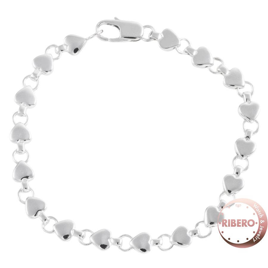 ティファニー パフ ハート ブレスレット