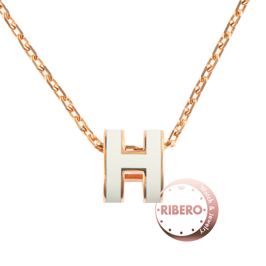 エルメス ミニ ポップH（アッシュ） ネックレス ペンダント