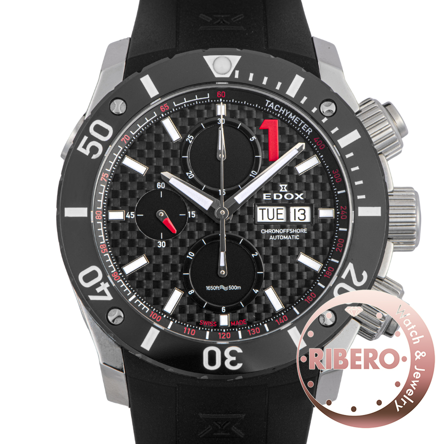 エドックス クロノオフショア1 クロノグラフ  01114-3-NIN