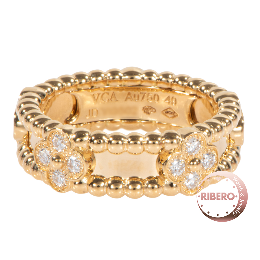 ヴァンクリーフ＆アーペル ペルレ スウィートクローバー VCARP6MM49 リング・指輪