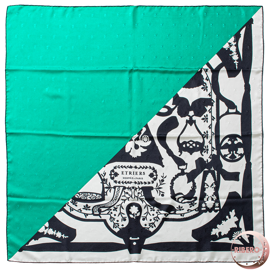 エルメス カレ90　Etriers Tattoo 鐙 タトゥー スカーフ
