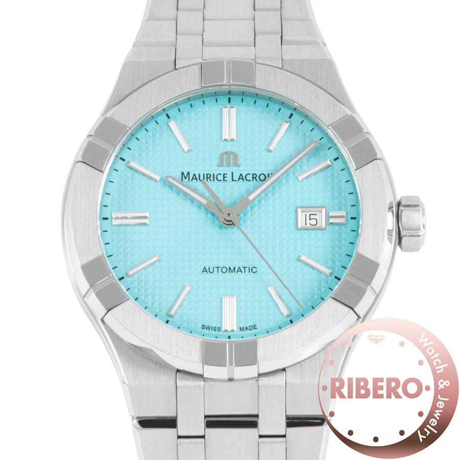モーリス・ラクロア アイコン オートマティック 42 サマーエディション AI6008-SS00F-431-C ターコイズブルー