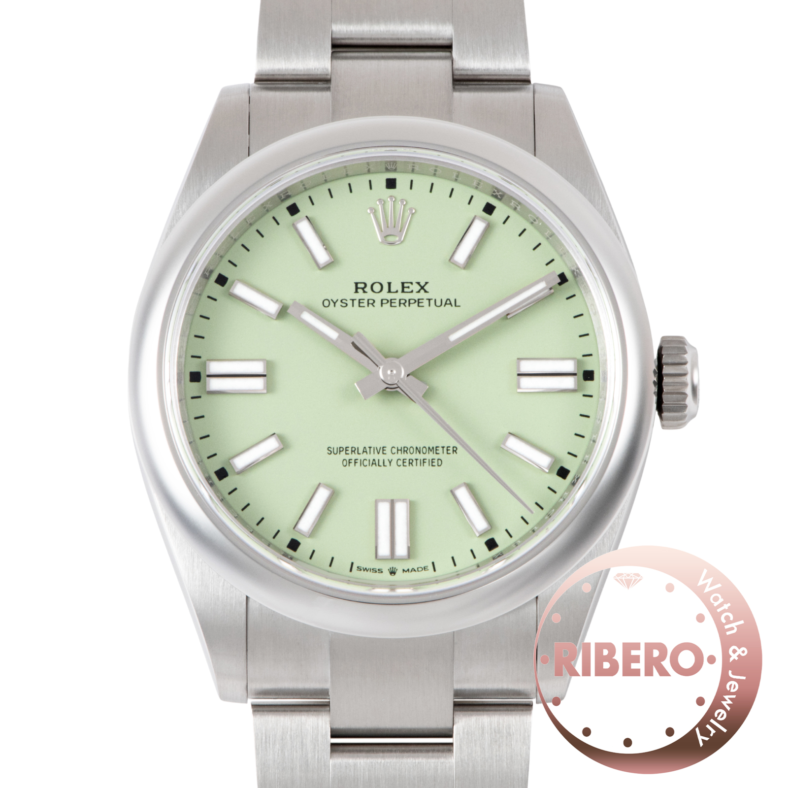 ロレックス オイスターパーペチュアル41 134300 ピスタチオ