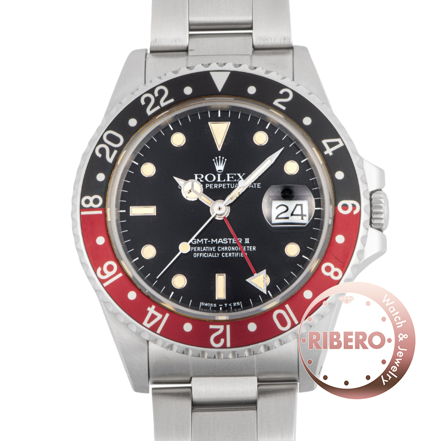 ロレックス GMTマスター2 16760 1986年製 ファットレディ Tritium