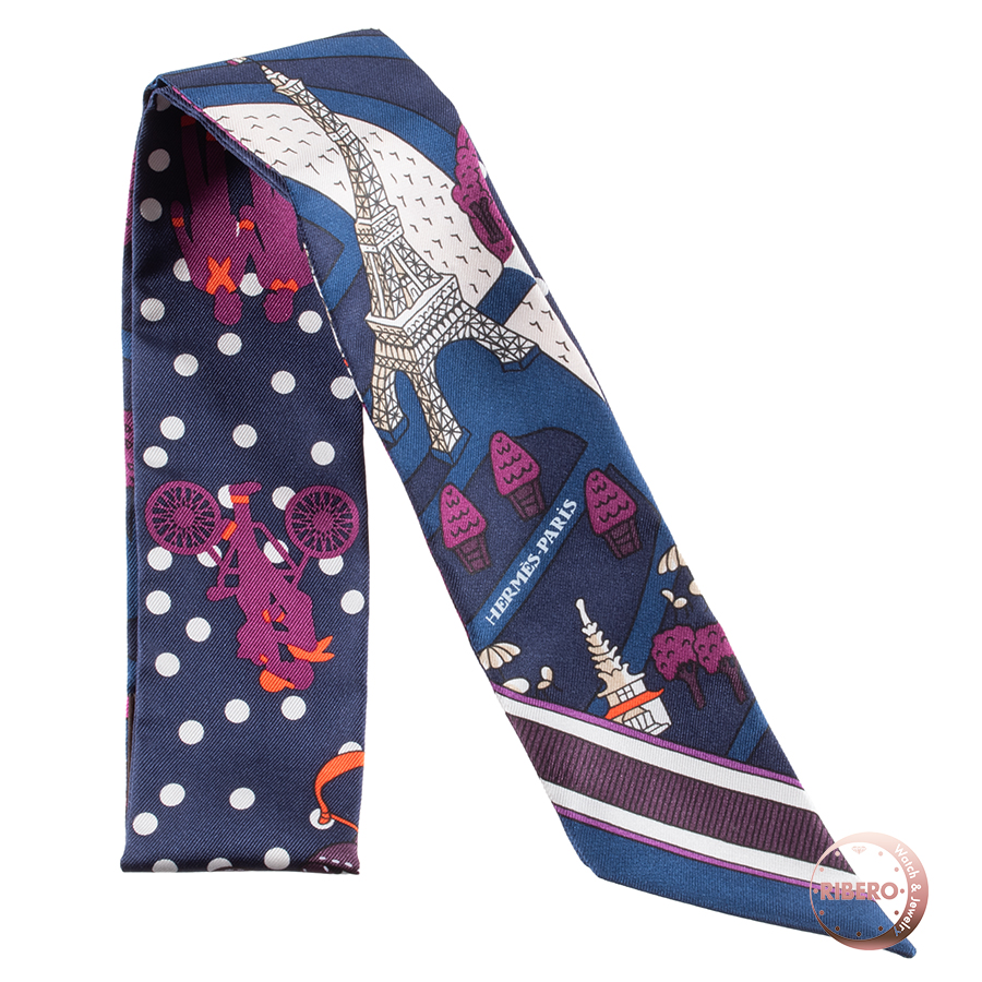 エルメス Les Nouveaux Amoureux de Paris 新パリの恋人たち 063329S 11 ツイリー スカーフ　2019AW