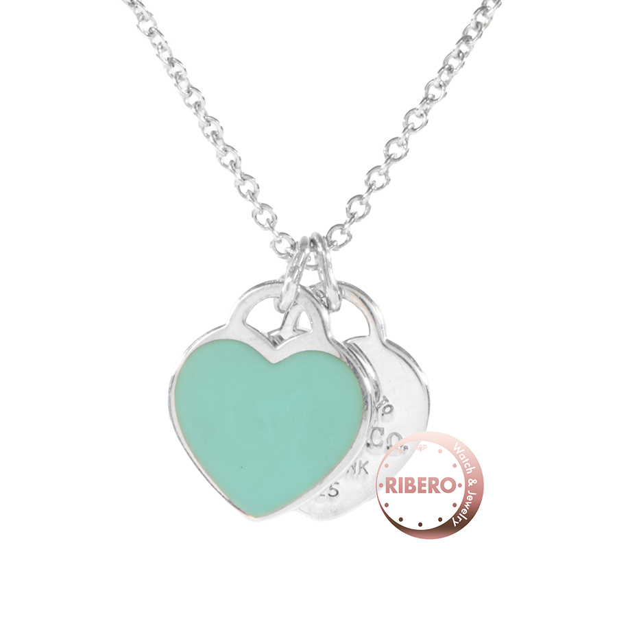 ティファニー リターン トゥ ティファニー ブルー ダブル ハートタグ ペンダント ミニ ネックレス