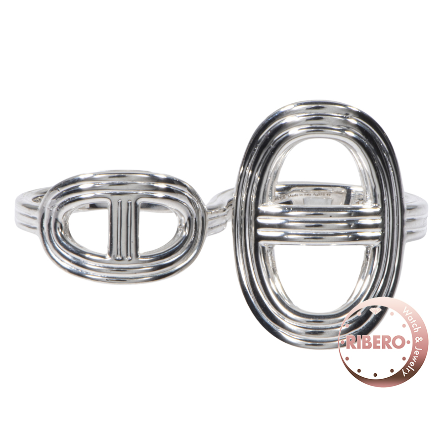 エルメス シェーヌダンクル24 TGM ダブルリング リング・指輪