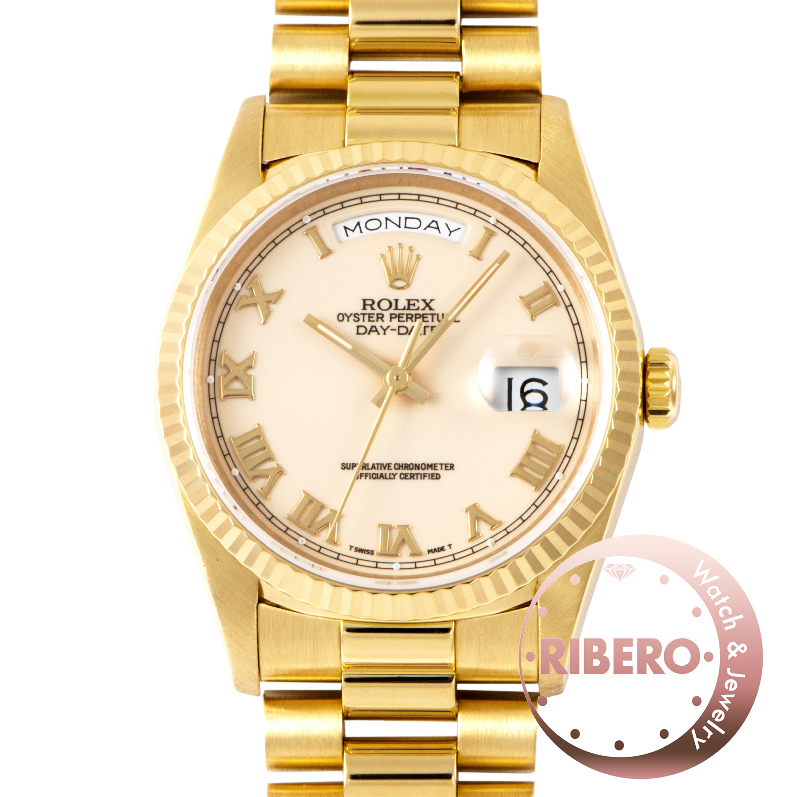 ロレックス デイデイト 18238A S番 アイボリーローマン