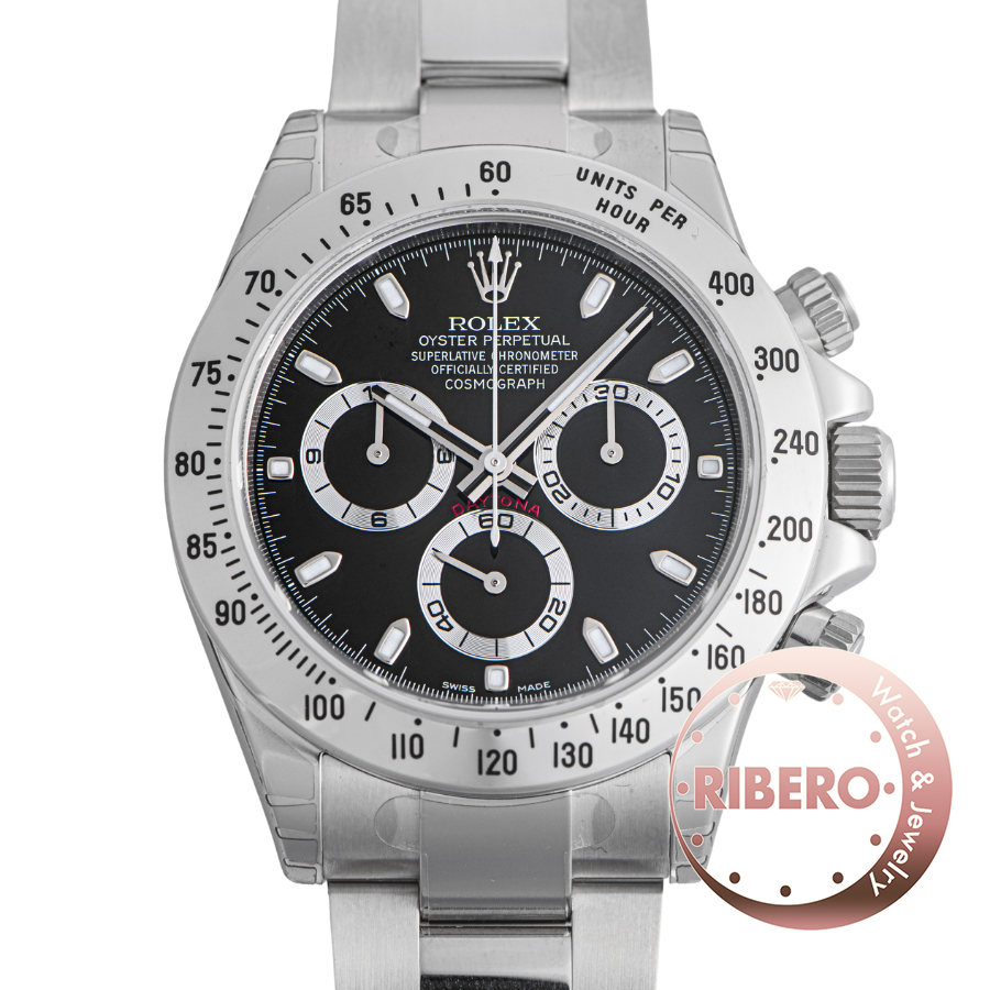 ロレックス デイトナ 116520 シール付き 鏡面バックル