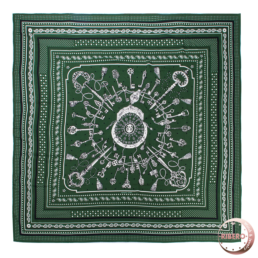 エルメス カレジェアン Les Cles Bandana レ クレ バンダナ 243581S 03 スカーフ ストール カレ140 カシシル 2020AW