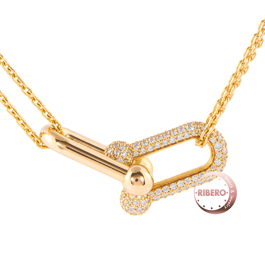 ティファニー ハードウェア ダブル リンク ペンダント ネックレス