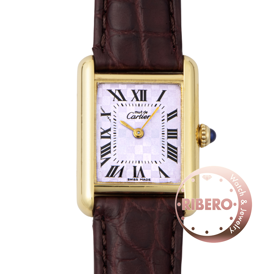 カルティエ マストタンクMM W1017554 パープルダイアル