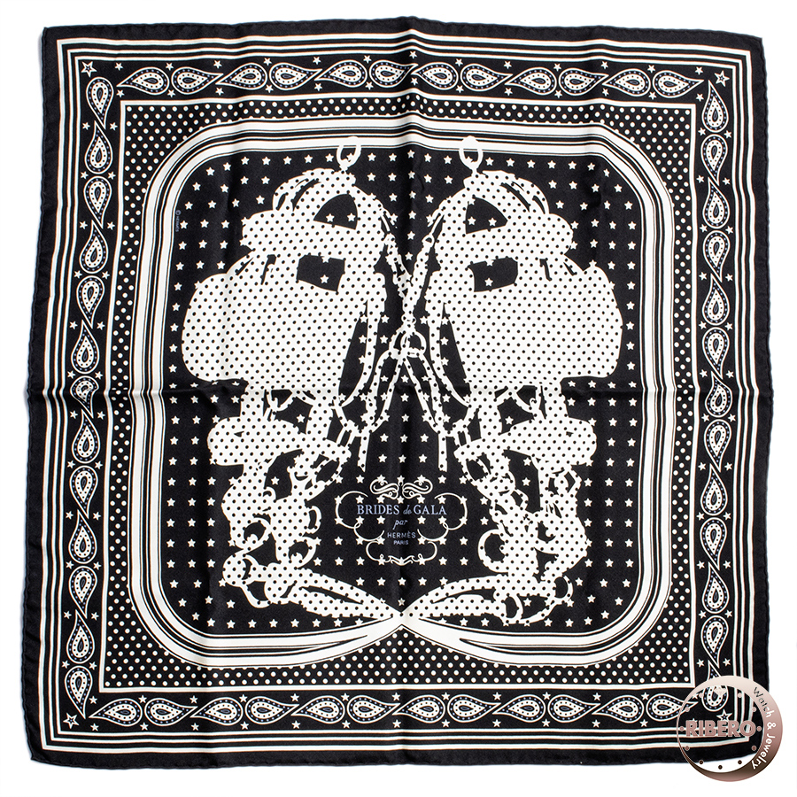 エルメス カレ55 Brides de Gala Bandana ブリッド ドゥ ガラ バンダナ H043264S 03 スカーフ 2018AW 