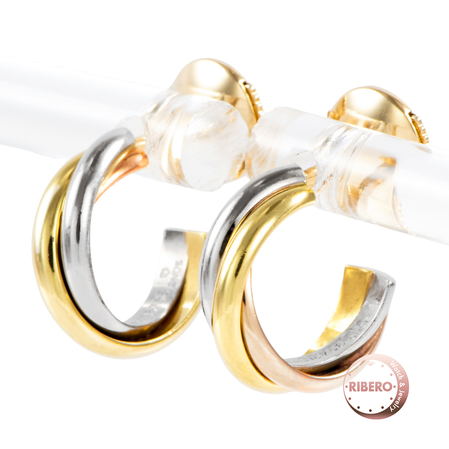 カルティエ トリニティ イヤリング ミニモデル B8301540 ピアス