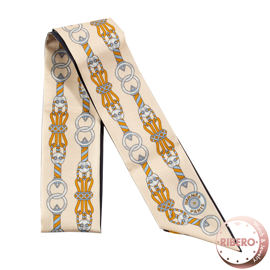 エルメス Harnais en Rosace ハーネスの薔薇窓 063853S 06 ツイリー 2022AW スカーフ