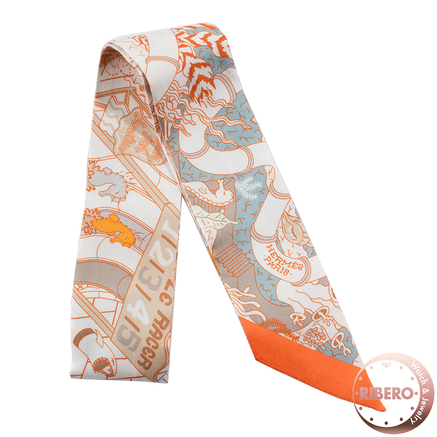 エルメス Splash Park スプラッシュパーク 063806S 02 ツイリー スカーフ 2024SS