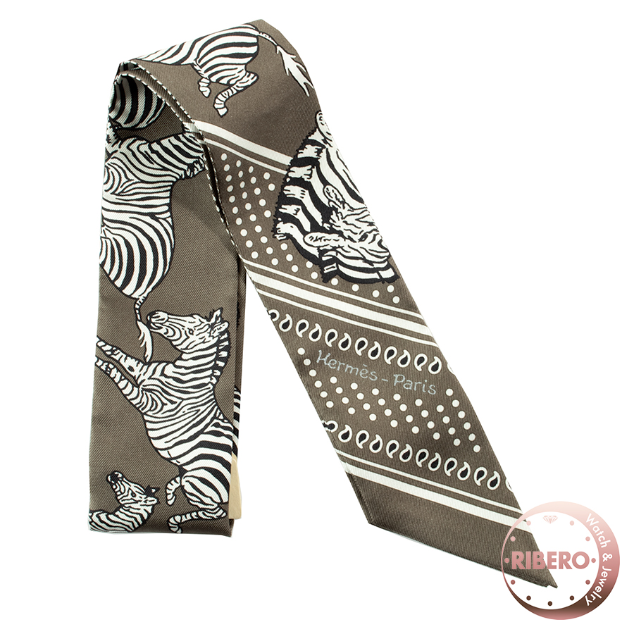 エルメス Les Zebres Bandana ゼブラ バンダナ 063265S 06 ツイリー