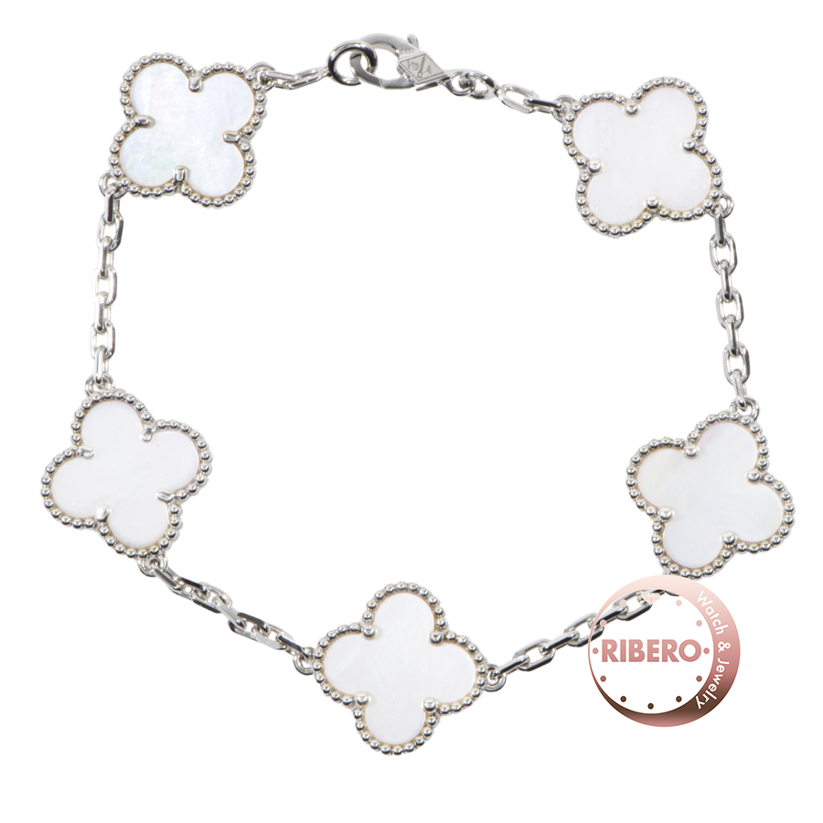 ヴァンクリーフ＆アーペル ヴィンテージ アルハンブラ ブレスレット 5モチーフ VCARF48400 ブレスレット