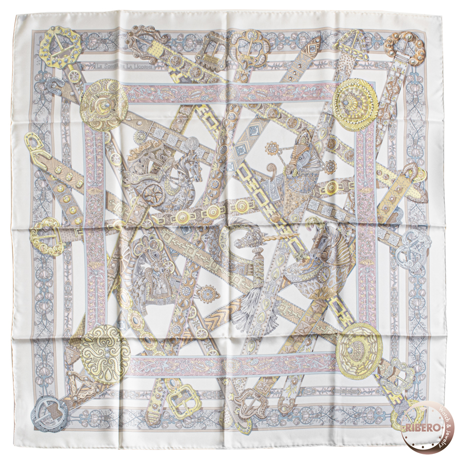 エルメス カレ90 Le Songe dela Licorne ユニコーンの夢想 002722S 07 スカーフ 2013SS