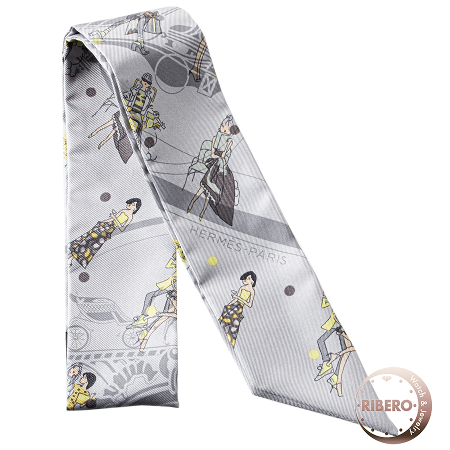 エルメス Ex-Libris Les Parisiennes エクスリブリス・パリジェンヌ 063416S 10 ツイリー スカーフ